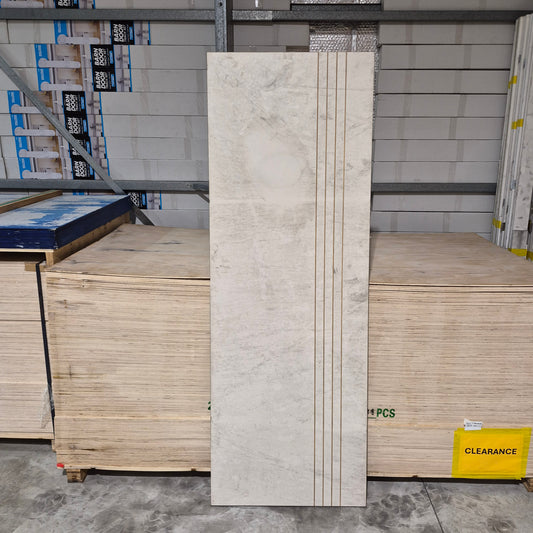 Timber Door - 2040h x 720w Hollow Core Internal Door w/ Pattern (HAG9) *Factory 2nd* 10657