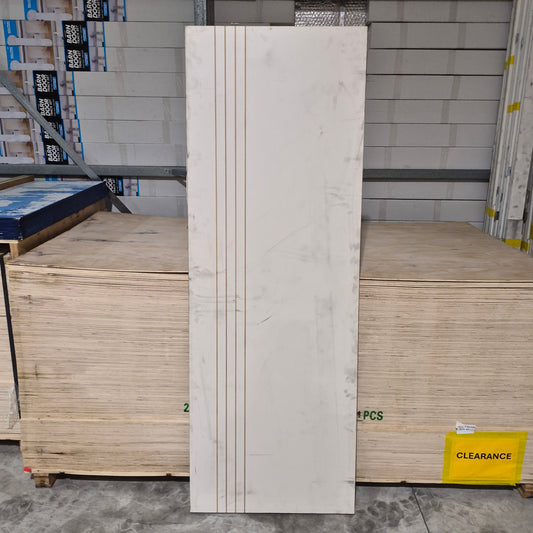 Timber Door - 2040h x 720w Hollow Core Internal Door w/ Pattern (HAG9) *Factory 2nd* 10657