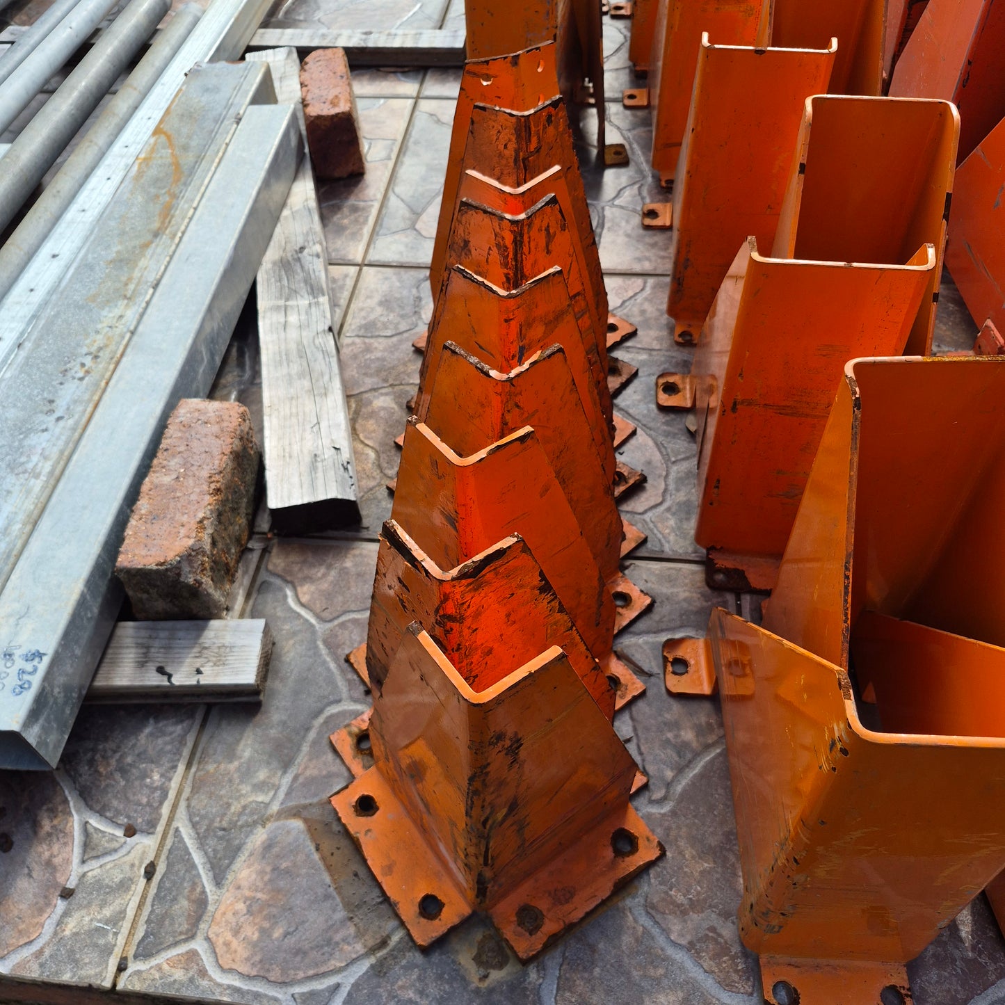 Pallet Racking End Protector / Corner Guard - 155mm x 155mm x 365mm high *2nd Hand* SKU: 10662