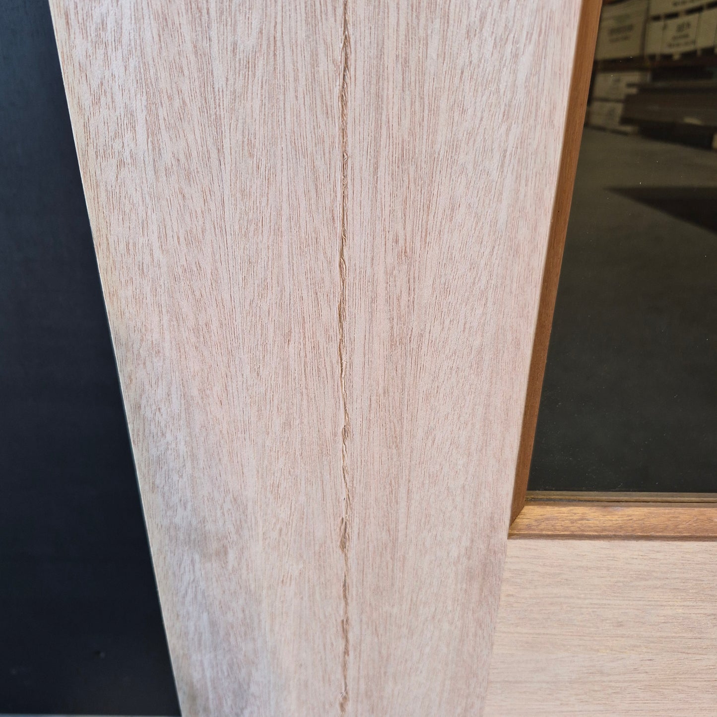 Timber Entry Door - 2040h x 1200w Solid Core w/ 4 x Clear Glass (XS24) *Factory 2nd* 10669