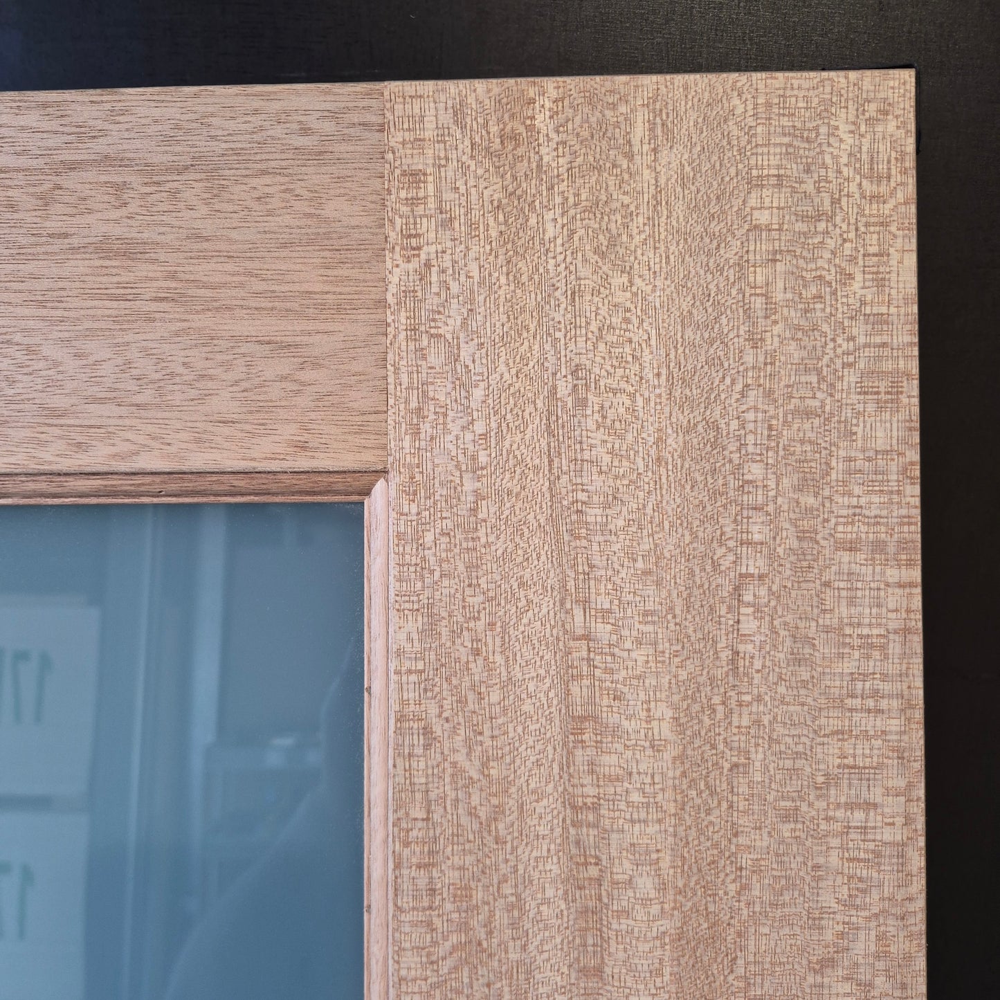Timber Entry Door - 2040h x 1200w Solid Core w/ 1 x Obscure Glass (JST1) *Factory 2nd* 10670