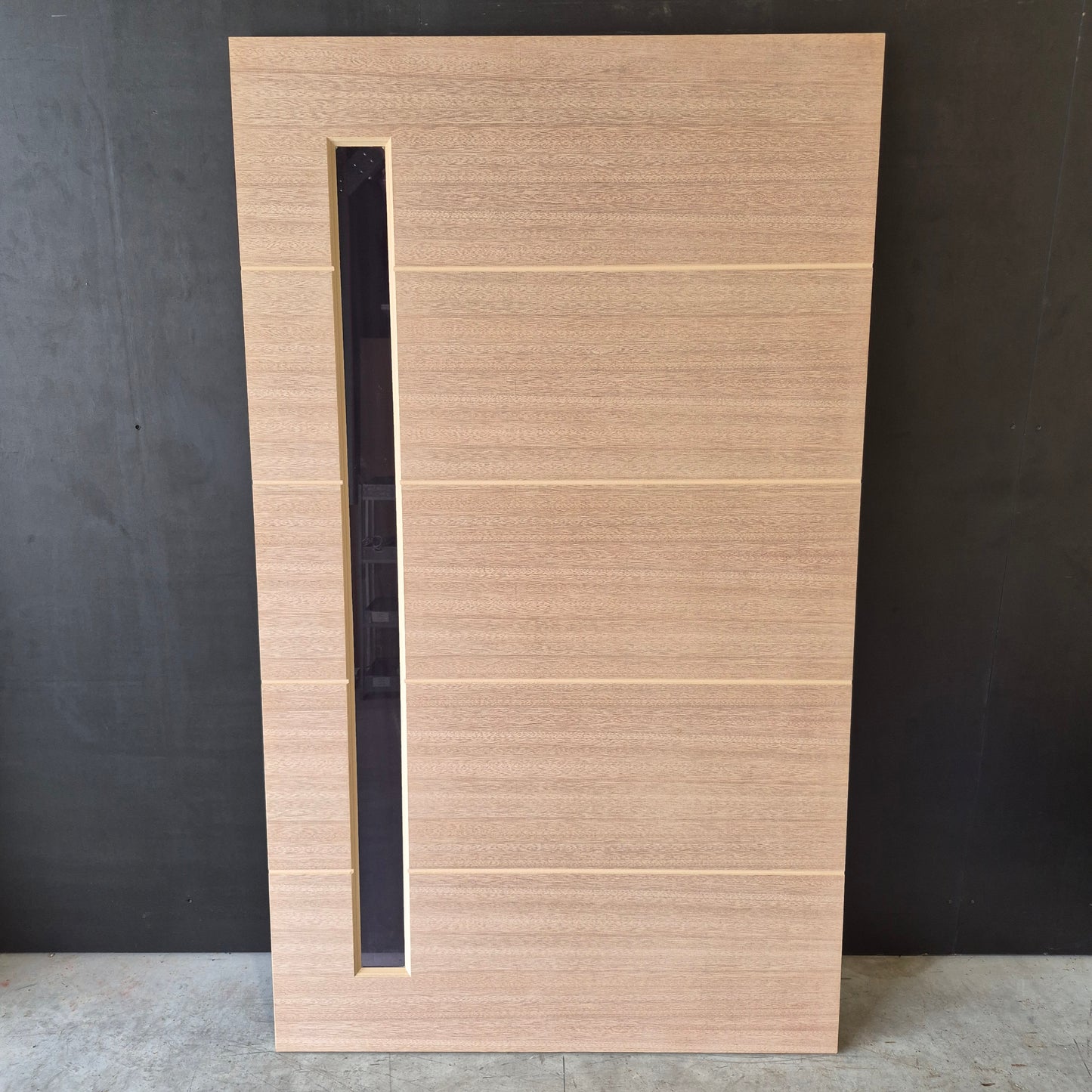 Timber Entry Door - 2040h x 1200w Solid Core w/ 1 x Tinted Glass (XLR160) *Factory 2nd* 10672