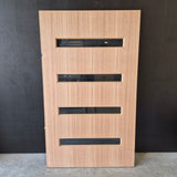 Timber Entry Door - 2040h x 1200w Solid Core w/ 4 x Clear Glass (XN5) *Factory 2nd* 10673