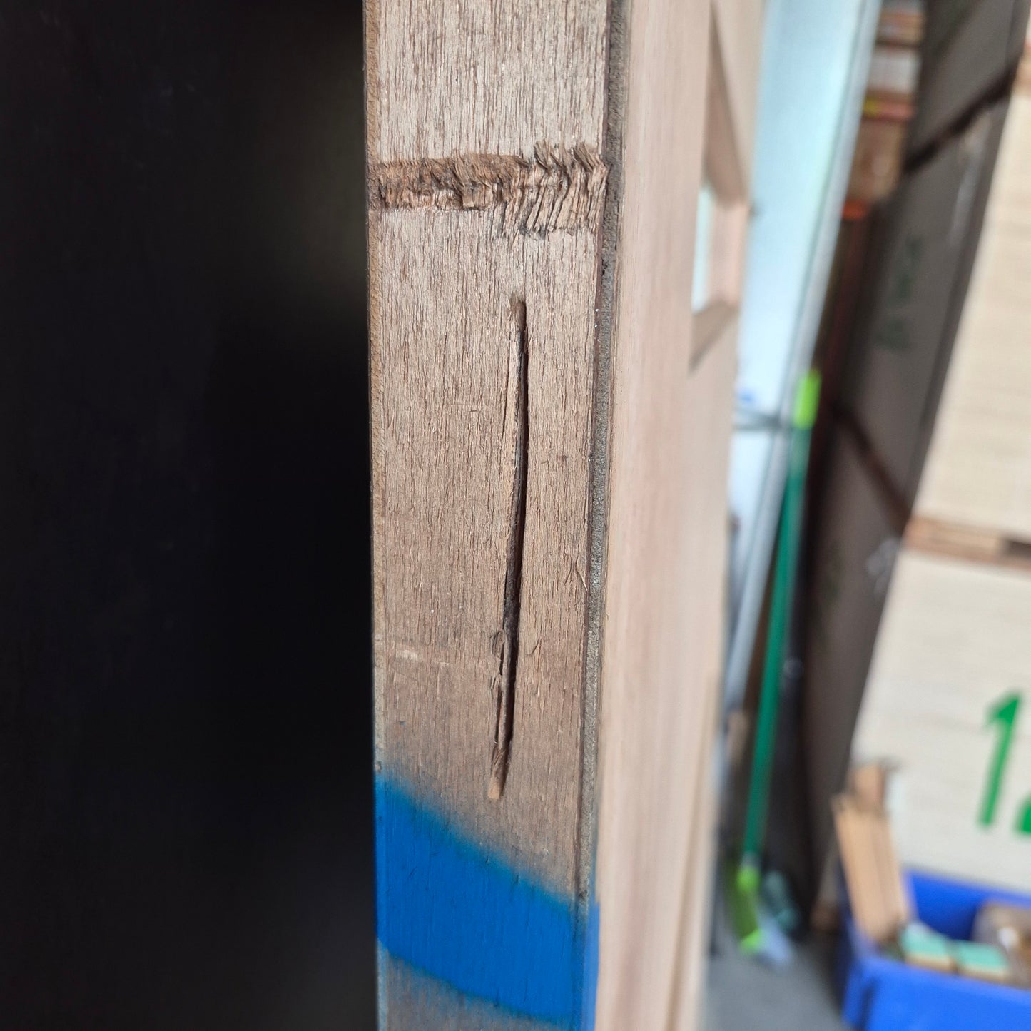 Timber Entry Door - 2040h x 1200w Solid Core w/ 4 x Clear Glass (XN5) *Factory 2nd* 10673