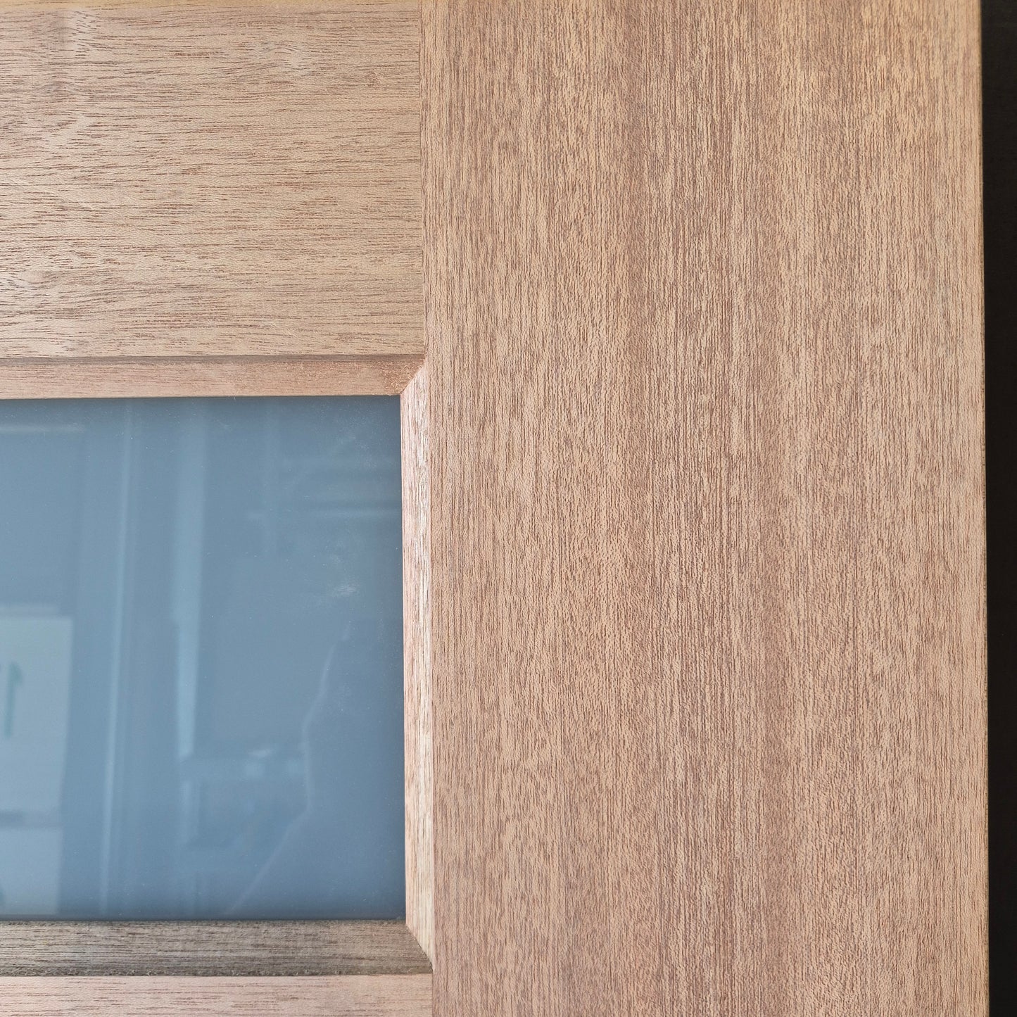 Timber Entry Door - 2040h x 1200w Solid Core w/ 6 x Obscure Glass (XS26) *Factory 2nd* 10675