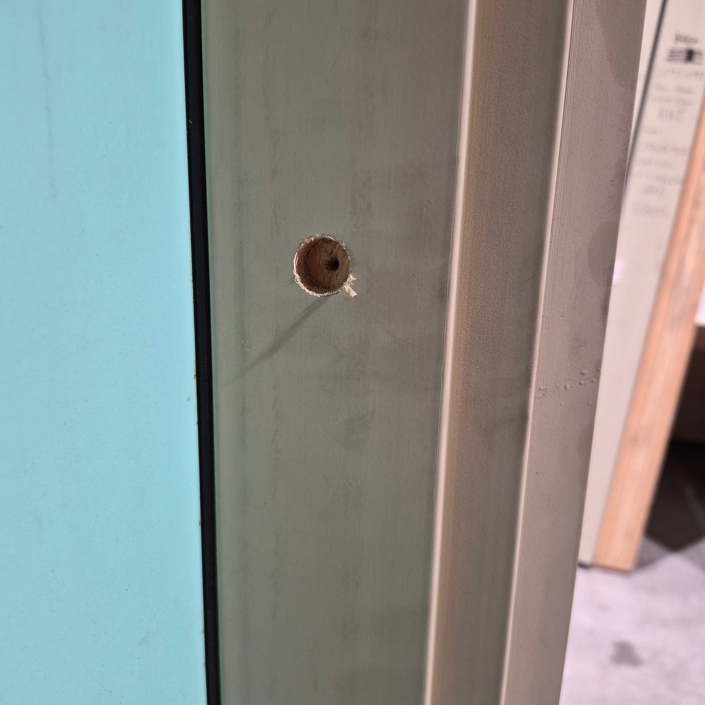 Timber Entry Door - Pre-Hung in a 2400h x 937w Frame w/ 1 x Clear Glass *Factory 2nd* 10686