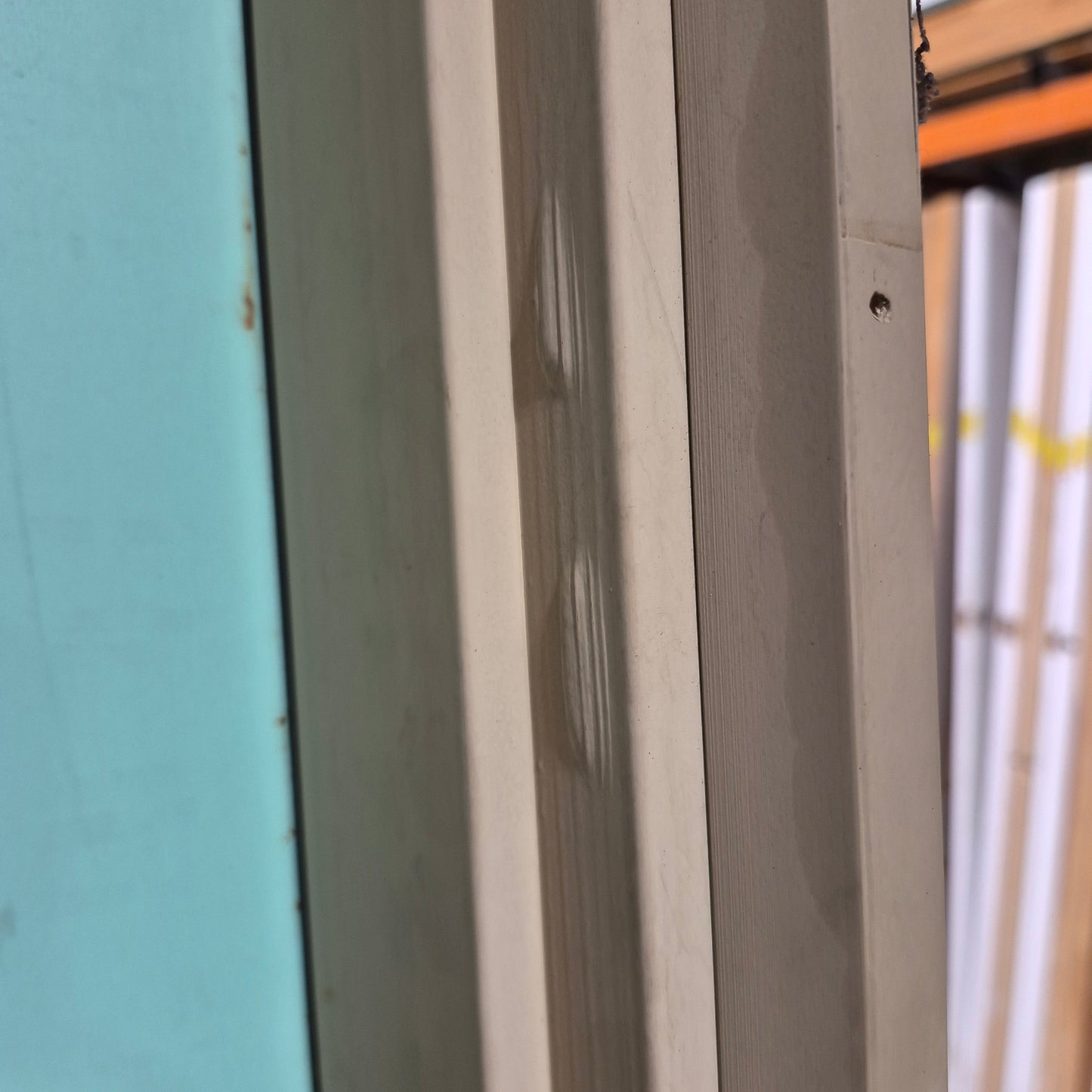 Timber Entry Door - Pre-Hung in a 2400h x 937w Frame w/ 1 x Clear Glass *Factory 2nd* 10686