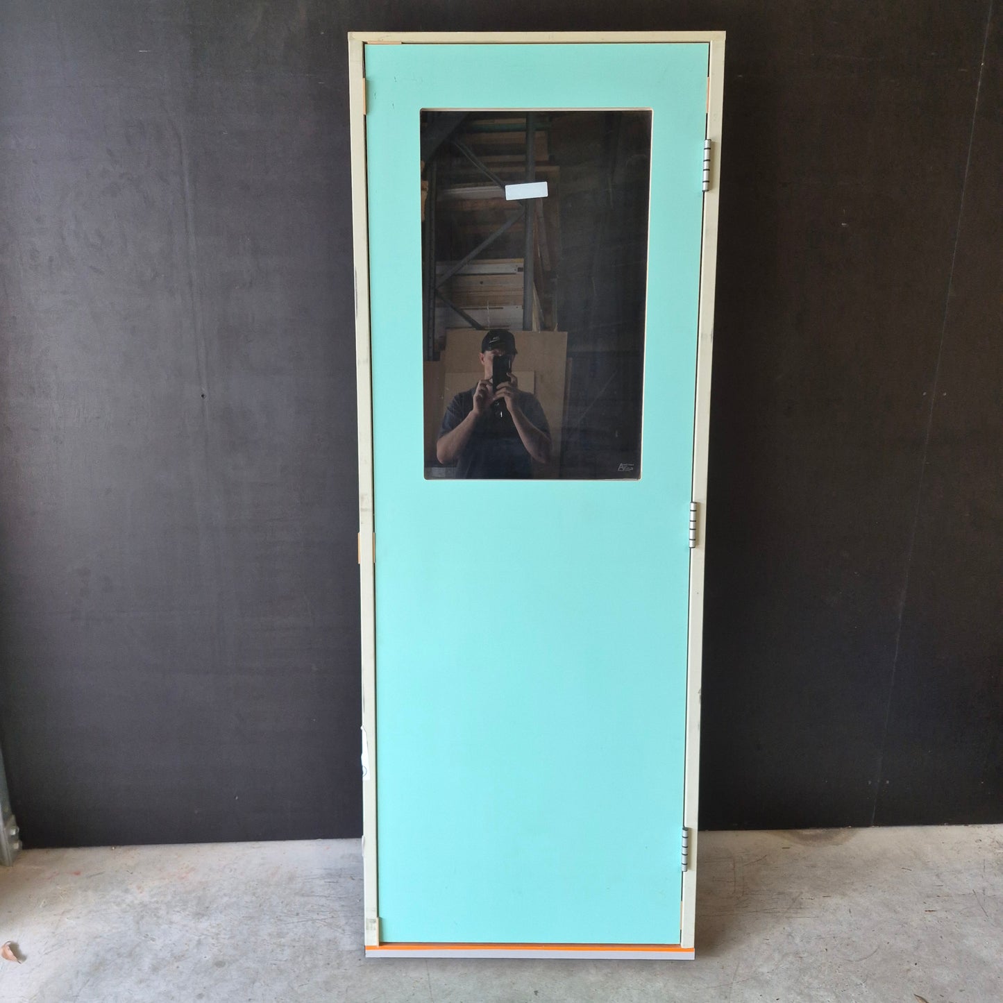 Timber Entry Door - Pre-Hung in a 2095h x 787w Frame w/ 1 x Clear Glass (XF3) *Factory 2nd* 10690