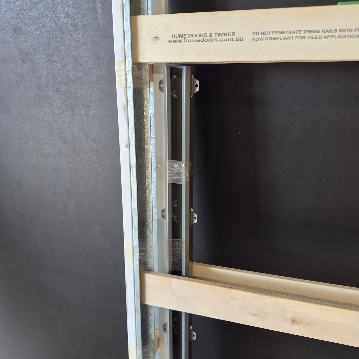 Cavity Slider Frame + Door - 2040h x 820w Semi-Solid Core Internal w/ Infill Panels *2nd* SKU: 10693