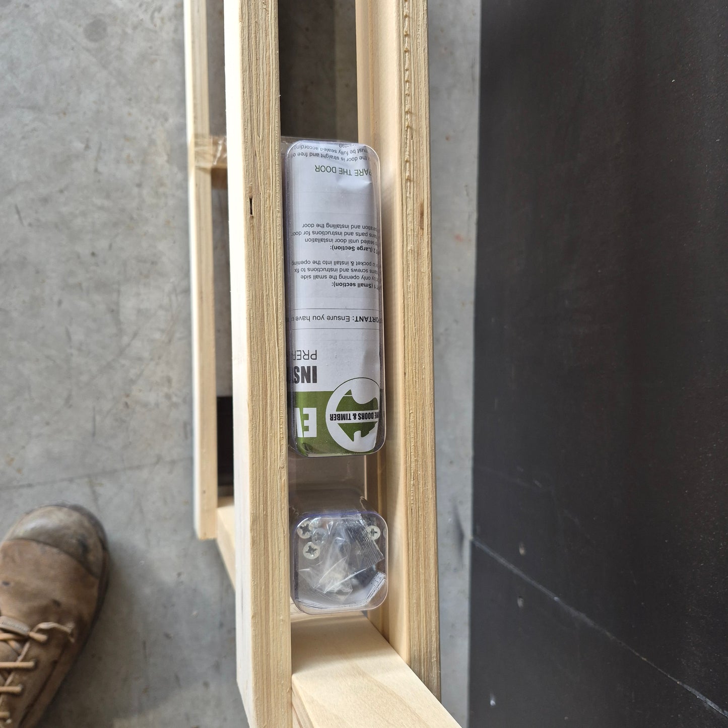 Cavity Slider Frame + Door - 2040h x 770w Semi-Solid Core Internal w/ Infill Panel *2nd* SKU: 10694