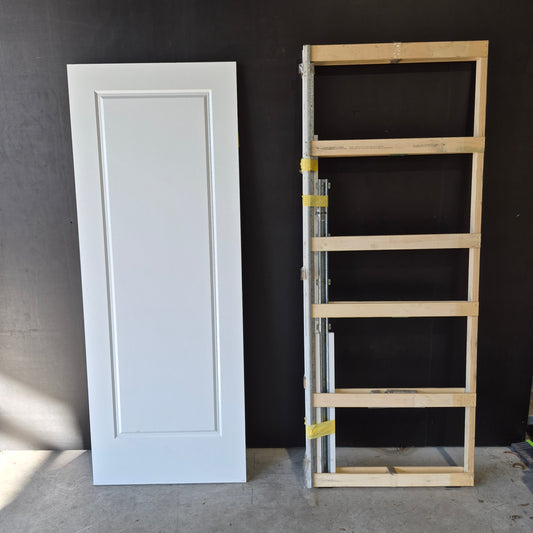 Cavity Slider Frame + Door -2040h x 770w Semi-Solid Core Internal w/Pattern *Factory 2nd* SKU: 10695