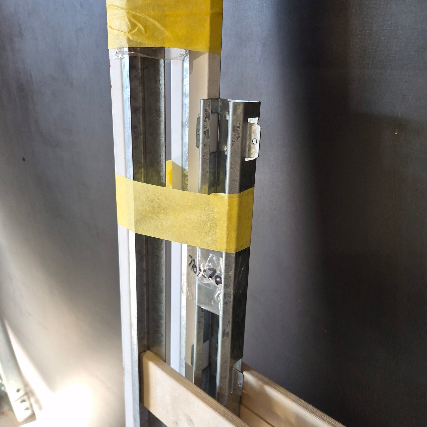 Cavity Slider Frame + Door -2040h x 770w Semi-Solid Core Internal w/Pattern *Factory 2nd* SKU: 10695