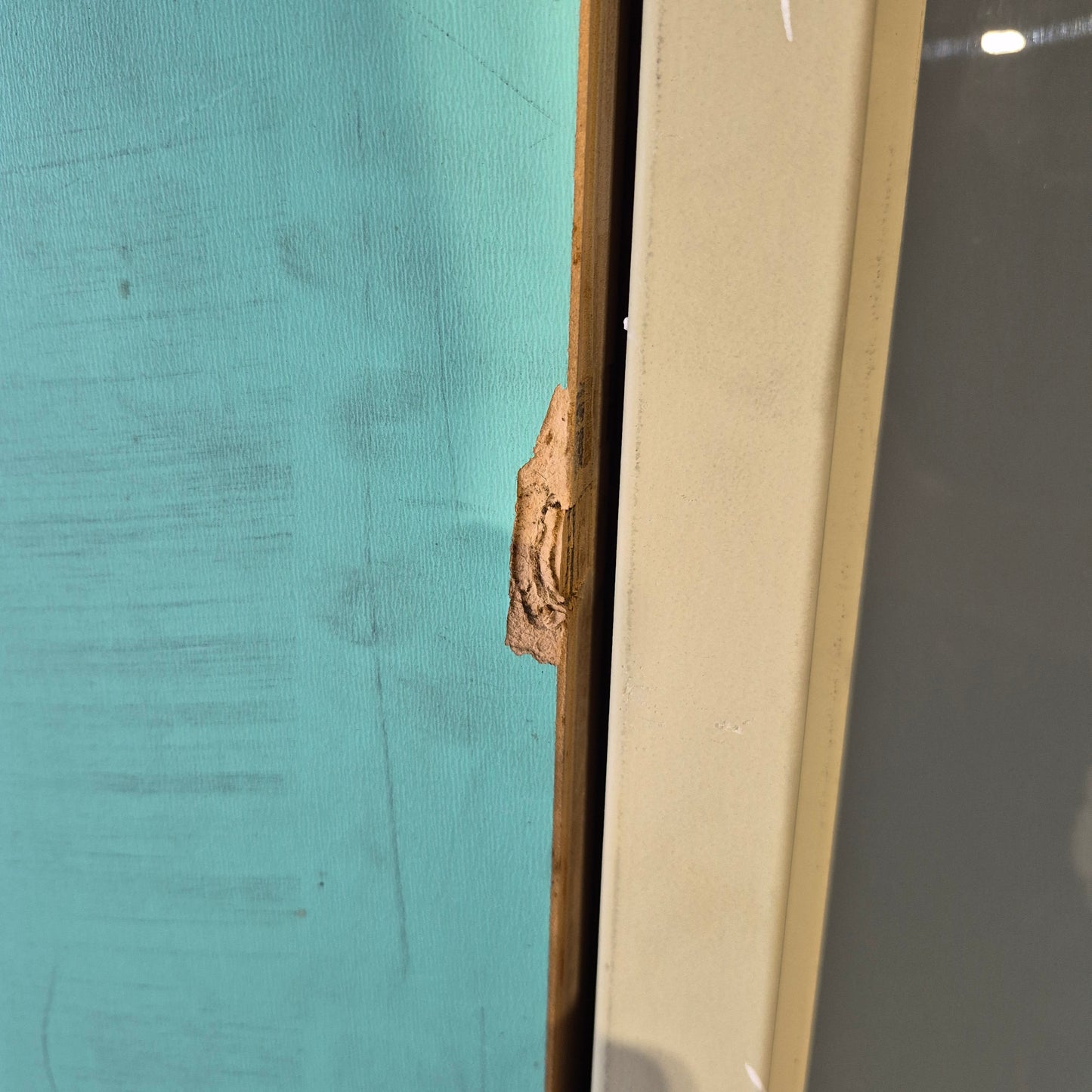 Timber Entry Door - Pre-Hung in a 2400h x 1450w Frame w/ 4 x Obscure Glass *Factory 2nd* 10703