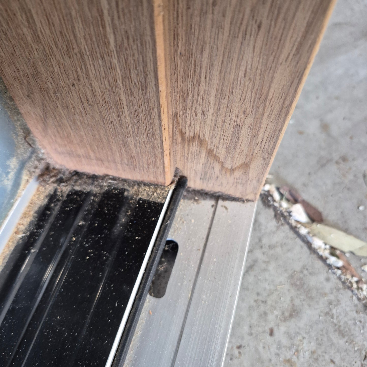 Timber Entry Door - Pre-Hung in a 2102h x 1735w Frame w/ 5 x Obscure Glass *Factory 2nd* 10706