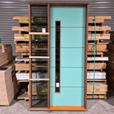 Timber Entry Door - Pre-Hung in a 2405h x 1317w Frame w/ 1 x Tinted Glass *Factory 2nd* 10707