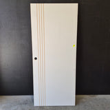 Internal Timber Door - 2040h x 870w  Hollow Core Internal Door w/ Pattern (HAG9) *Factory 2nd* 10712