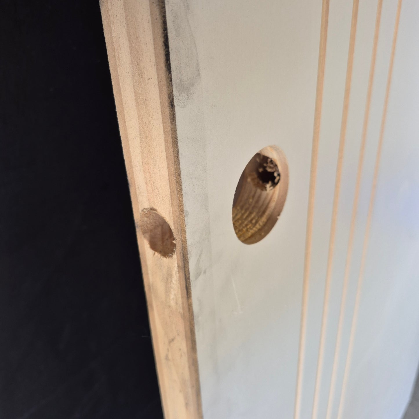 Internal Timber Door - 2040h x 870w  Hollow Core Internal Door w/ Pattern (HAG9) *Factory 2nd* 10712