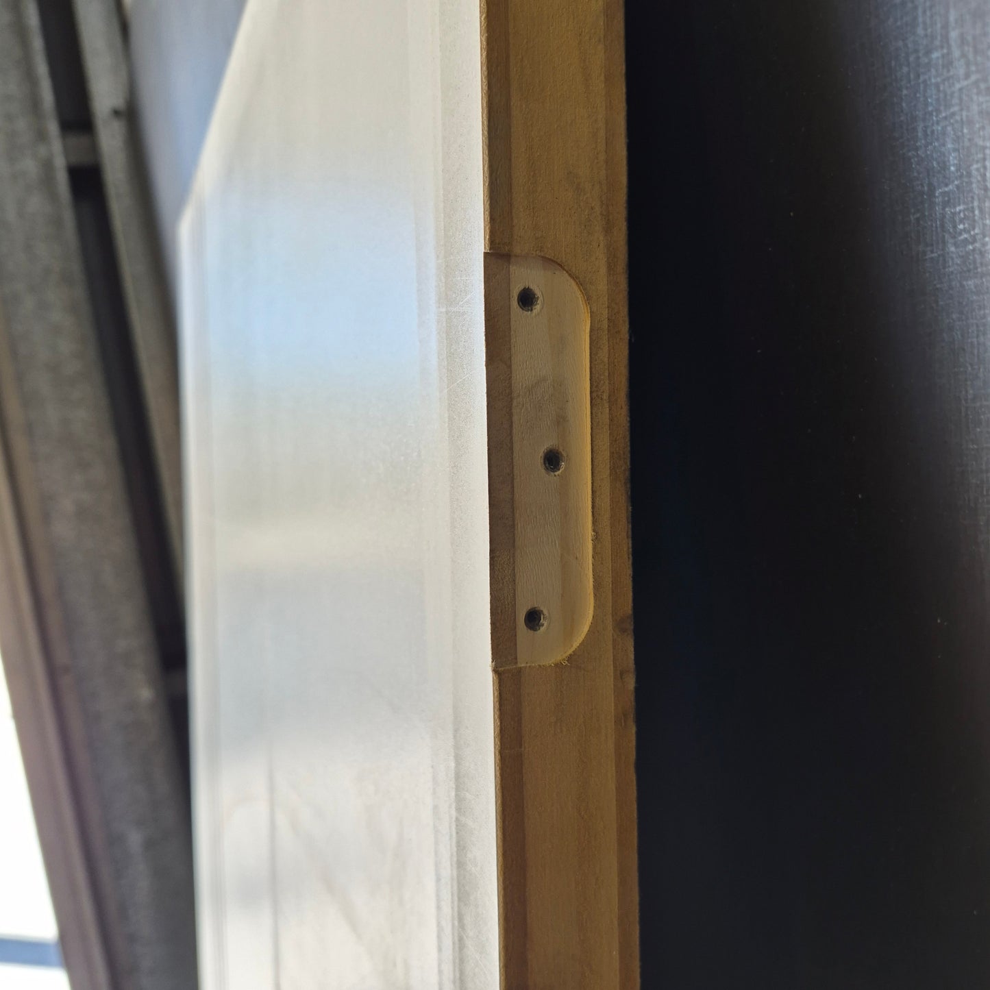Internal Timber Door - 2040h x 870w  Hollow Core Internal Door w/ Pattern (HAG9) *Factory 2nd* 10712