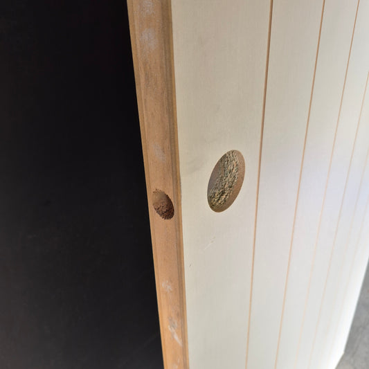 Internal Timber Door - 2340h x 820w Hollow Core Internal Door w/ Pattern (HAG11) *Factory 2nd* 10718