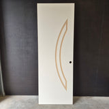 Internal Timber Door - 2340h x 820w Hollow Core Internal Door w/ Pattern (SOR6) *Factory 2nd* 10719