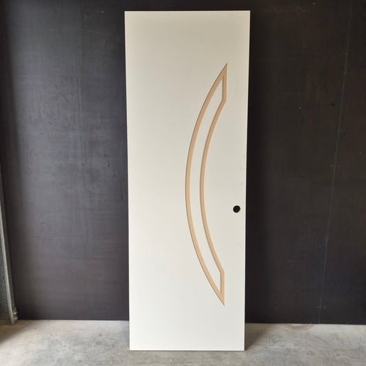 Internal Timber Door - 2340h x 820w Hollow Core Internal Door w/ Pattern (SOR6) *Factory 2nd* 10719