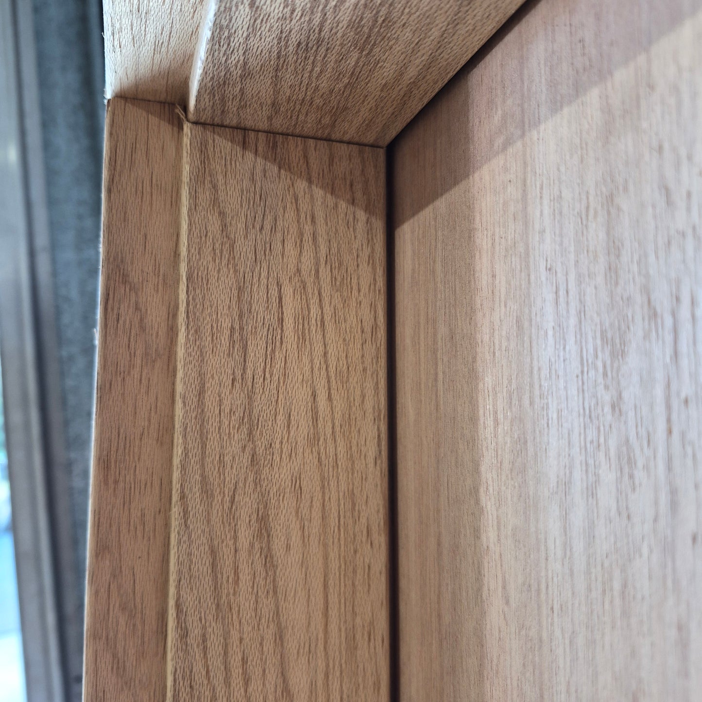 Timber Entry Door - Pre-Hung in a 2120h x 887w Frame w/ 1 x Obscure Glass *Factory 2nd* 10723