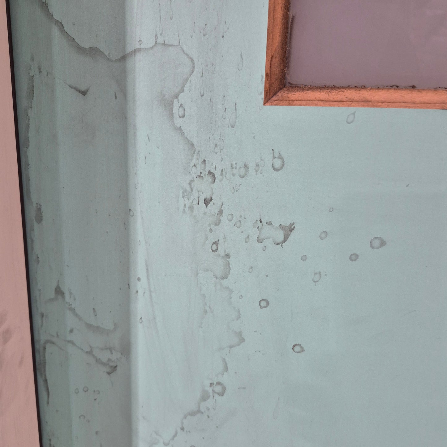 Timber Entry Door - Pre-Hung in a 2102h x 1085w Frame w/ 4 x Obscure Glass *Factory 2nd* 10724