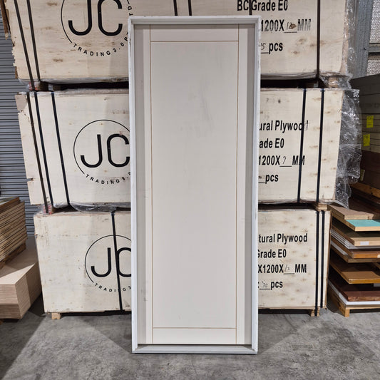 Internal Timber Door - 2340h x 870w Hollow Core, Pre-Hung in a 2390h x 912w Frame *Factory 2nd* 10733