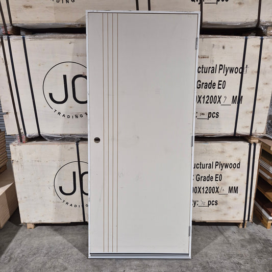 Internal Timber Door - 2040h x 870w Hollow Core, Pre-Hung in a 2090h x 912w Frame *Factory 2nd* 10734