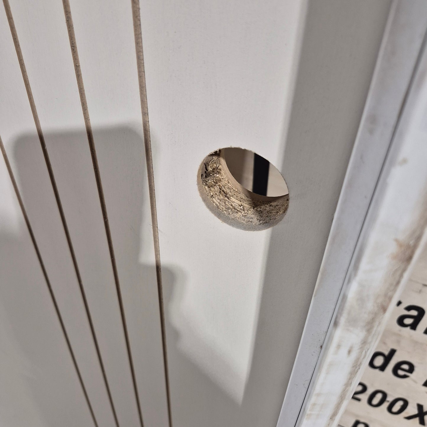 Internal Timber Door - 2040h x 870w Hollow Core, Pre-Hung in a 2090h x 912w Frame *Factory 2nd* 10734