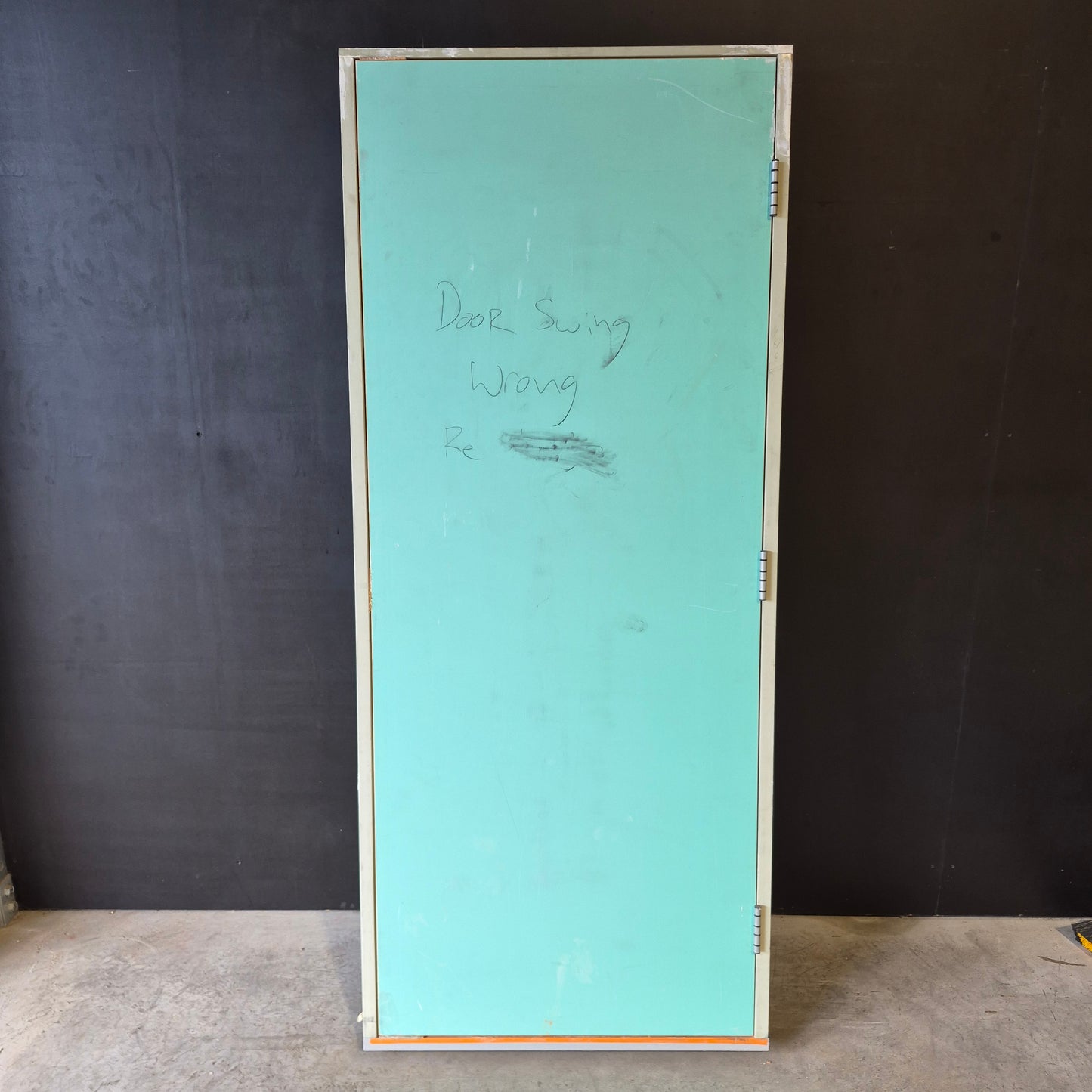 Timber Entry Door - Pre-Hung in a 2091h x 885w Frame w/ Routed Pattern (XV8) *Factory 2nd* 10738