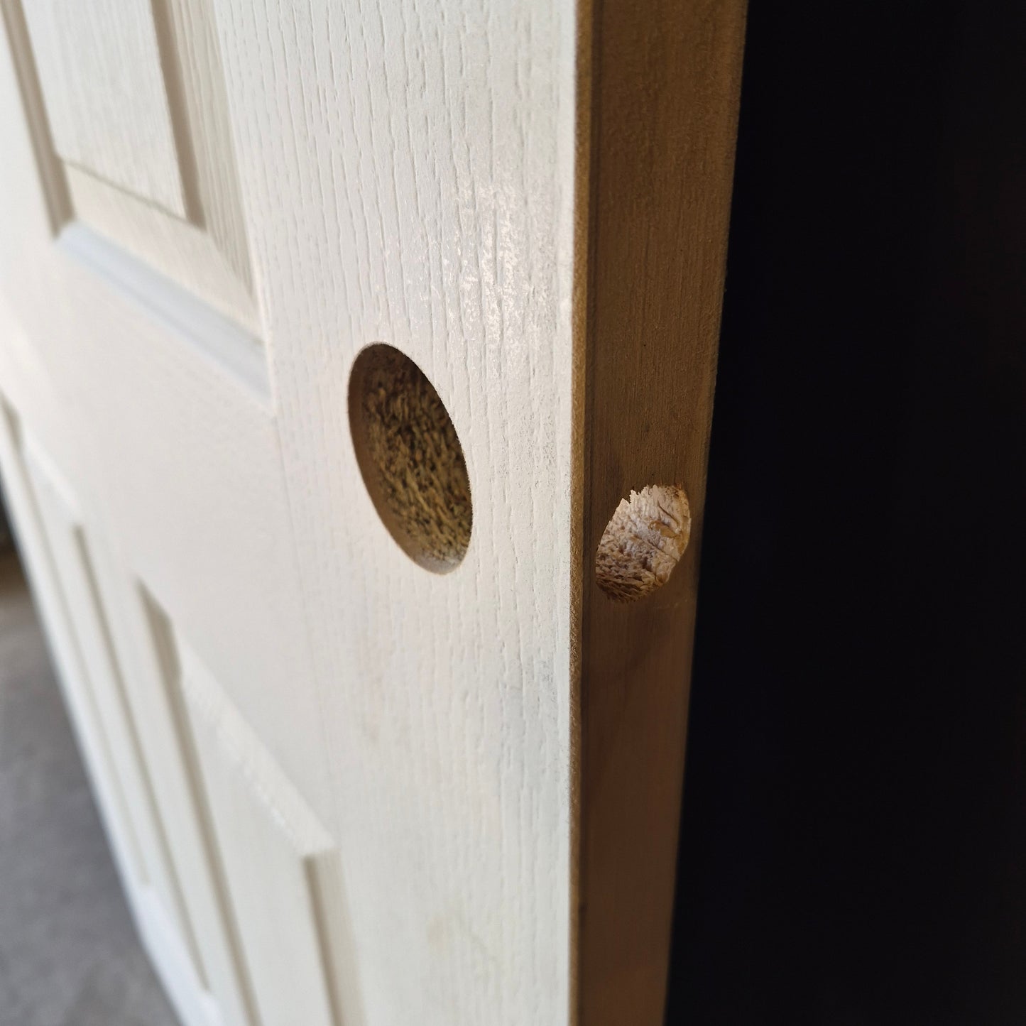 Internal Timber Door - 2040h x 870w Hollow Core Internal Door w/ Pattern *Factory 2nd* 10740