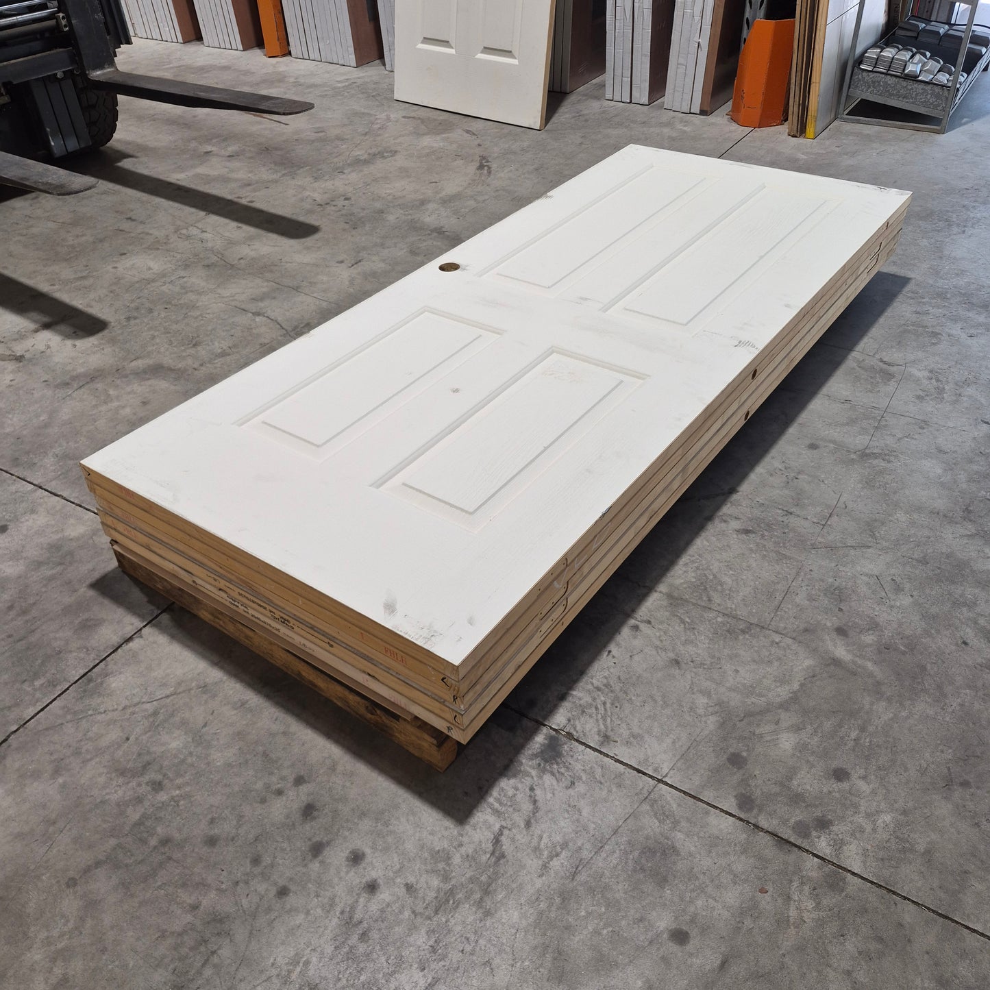 Internal Timber Door - 2040h x 870w Hollow Core Internal Door w/ Pattern *Factory 2nd* 10740