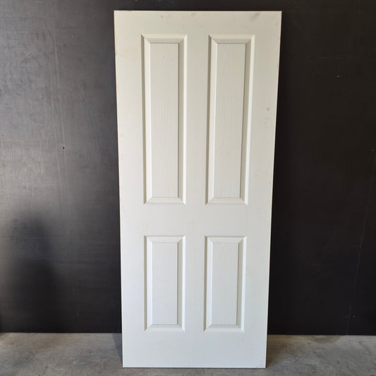 Internal Timber Door - 2040h x 870w Hollow Core Internal Door w/ Pattern *Factory 2nd* 10741