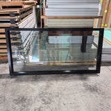 Fixed Window - 900h x 1800w Black w/ Laminated Clear Glass *Factory 2nd* SKU: 10747
