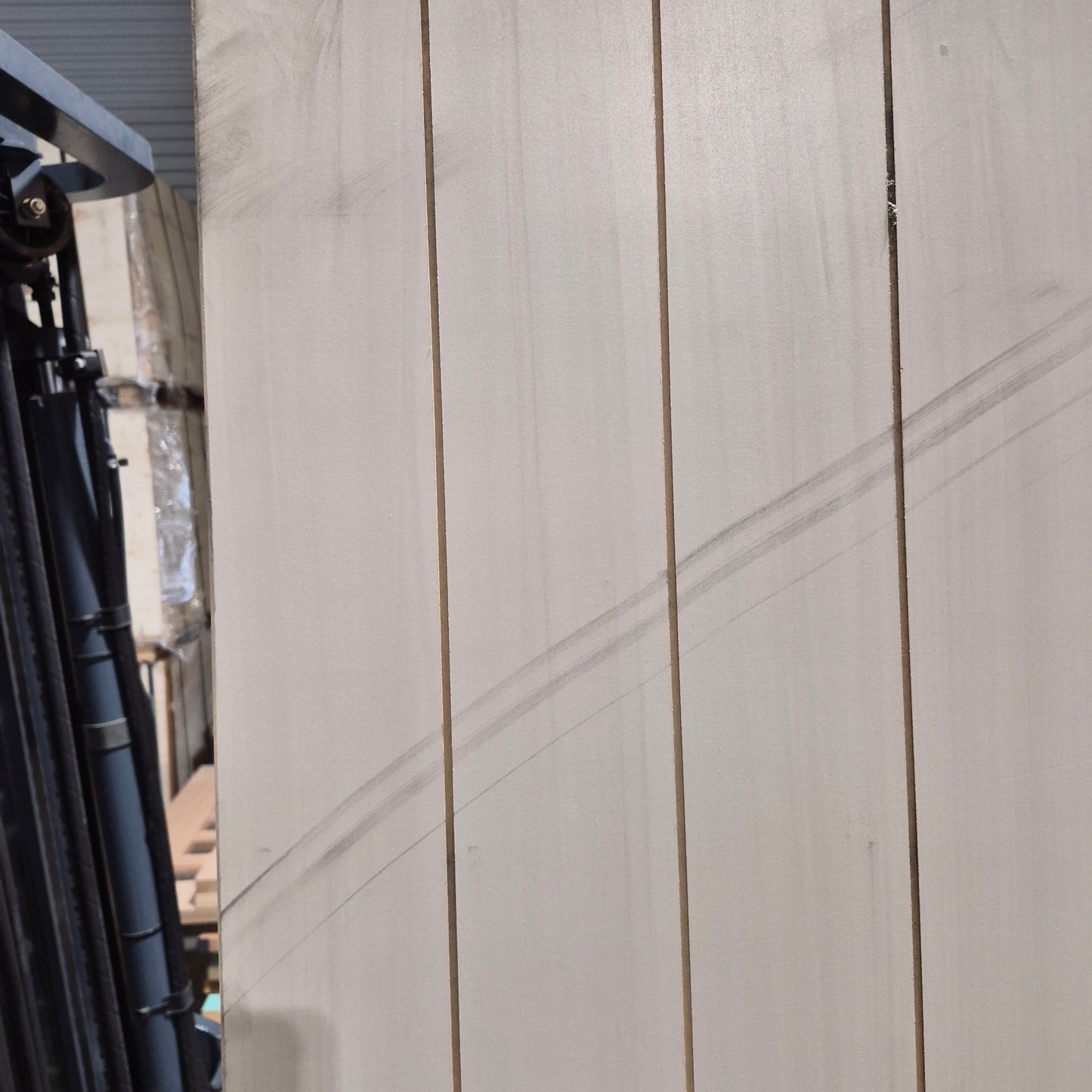 Cavity Slider Frame + Door - 2040h x 770w Hollow Core w/ Pattern (HAG11) *Factory 2nd* SKU: 10751