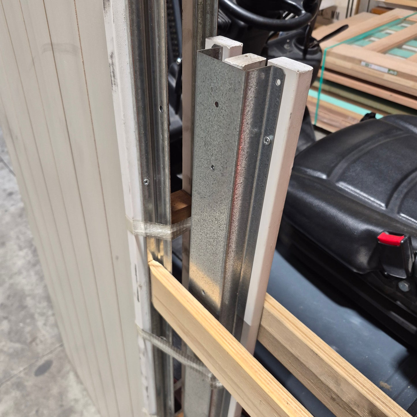 Cavity Slider Frame + Door - 2040h x 770w Hollow Core w/ Pattern (HAG11) *Factory 2nd* SKU: 10751