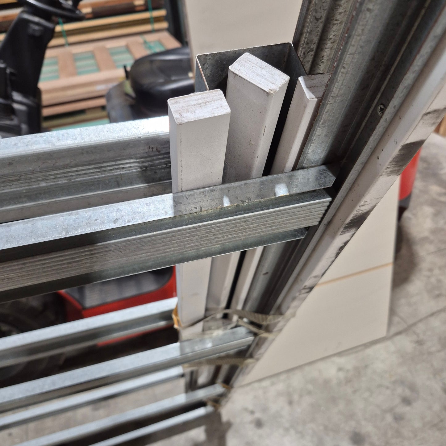 Cavity Slider Frame + Door - 2040h x 720w Hollow Core w/ Pattern (HA4) *Factory 2nd* SKU: 10752