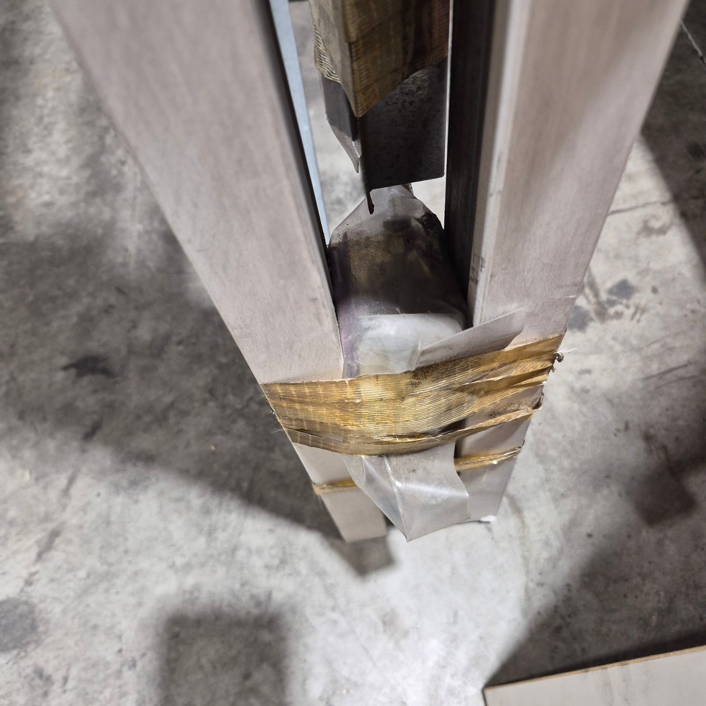 Cavity Slider Frame + Door - 2040h x 720w Hollow Core w/ Pattern (HA4) *Factory 2nd* SKU: 10752