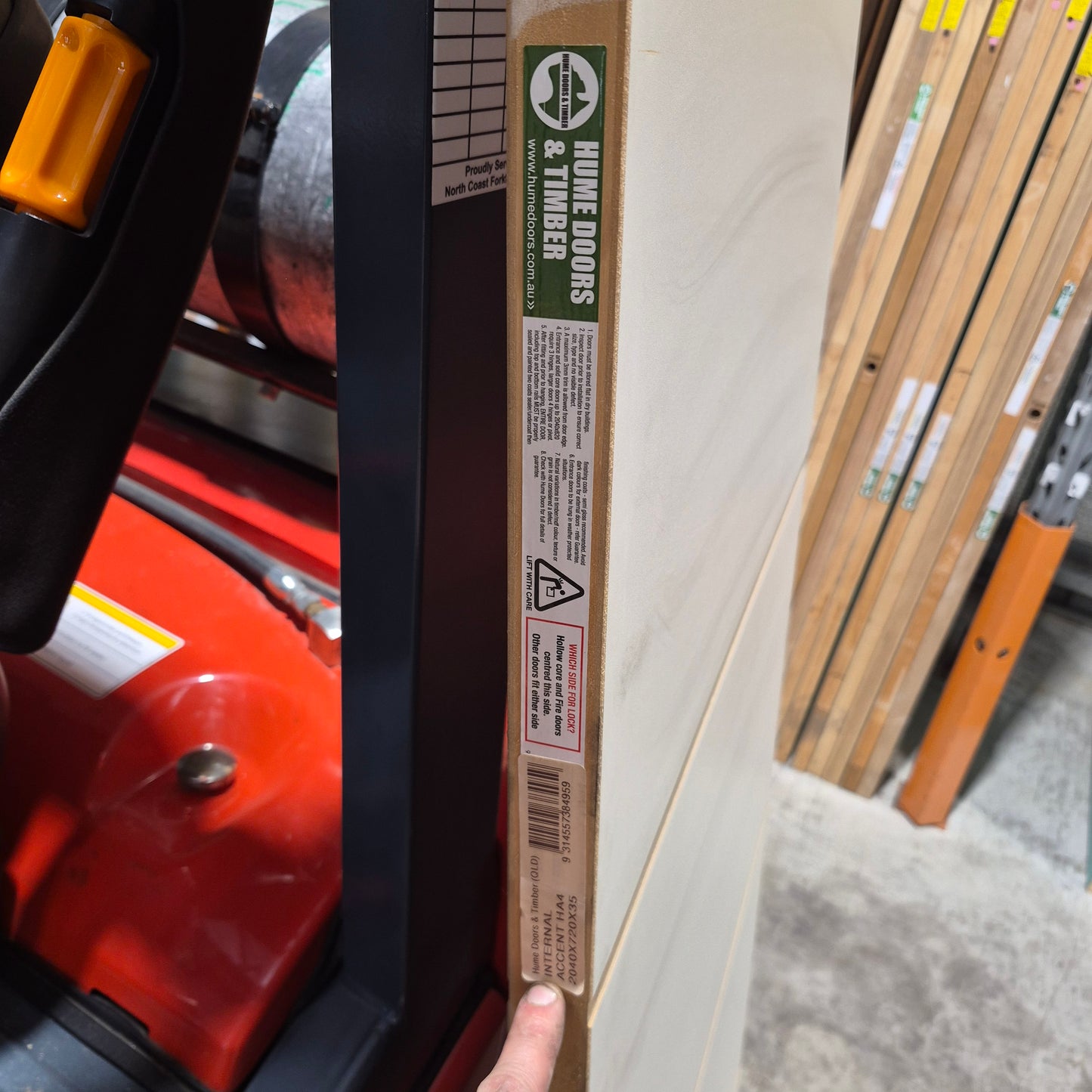 Cavity Slider Frame + Door - 2040h x 720w Hollow Core w/ Pattern (HA4) *Factory 2nd* SKU: 10752