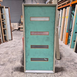 Timber Entry Door - Pre-Hung in a 2080h x 987w Frame w/ 4 x Obscure Glass (XN5) *Factory 2nd* 10755