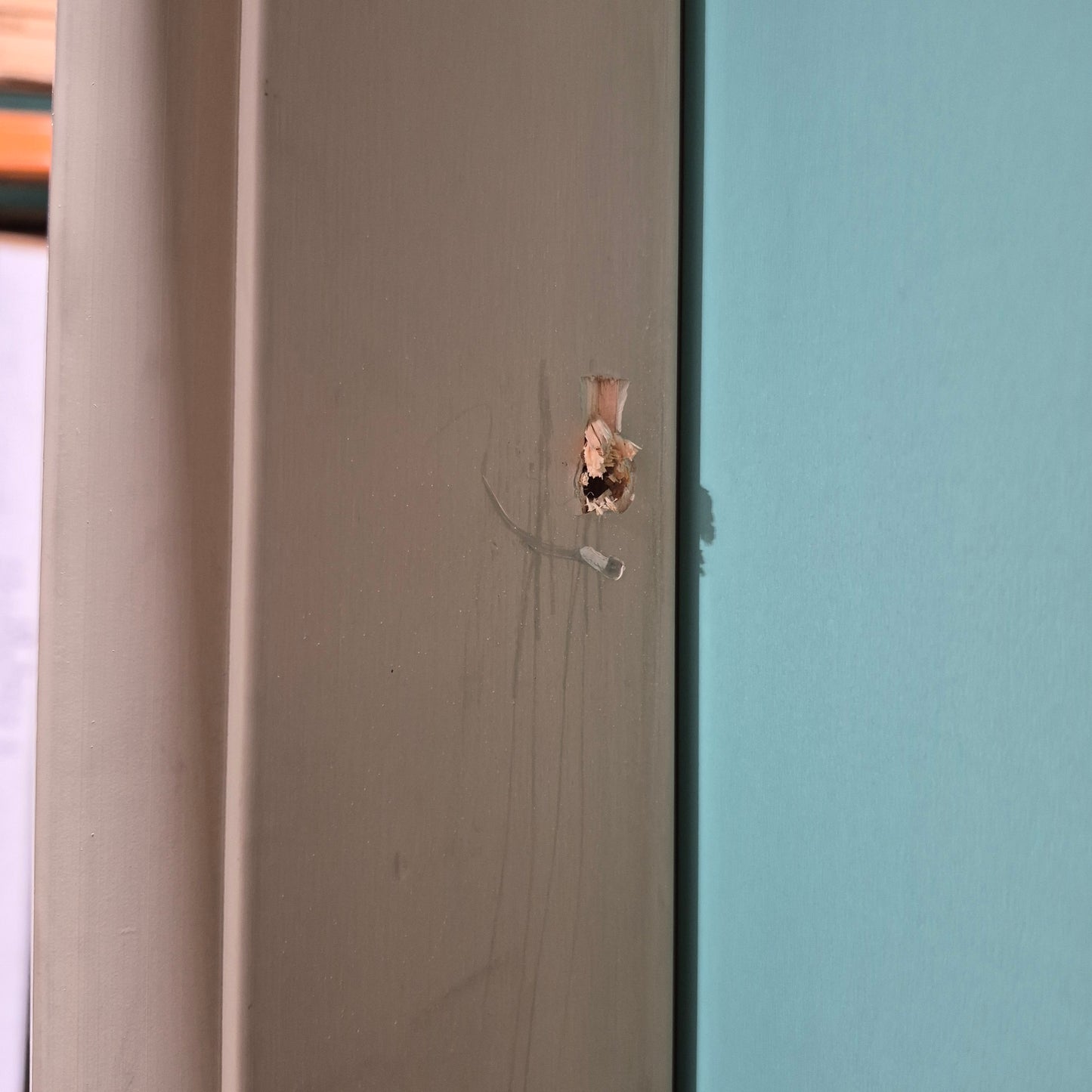 Timber Entry Door - Pre-Hung in a 2430h x 887w Frame w/ 1 x Clear Glass + Toplite *Factory 2nd* 10756