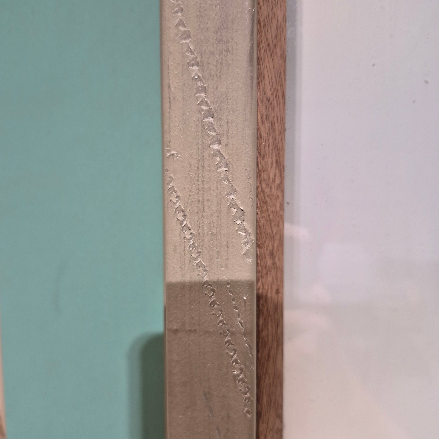 Timber Entry Door - Pre-Hung in a 2102h x 1310w Frame w/ 4 x Obscure Glass + Sidelite *Factory 2nd* 10759