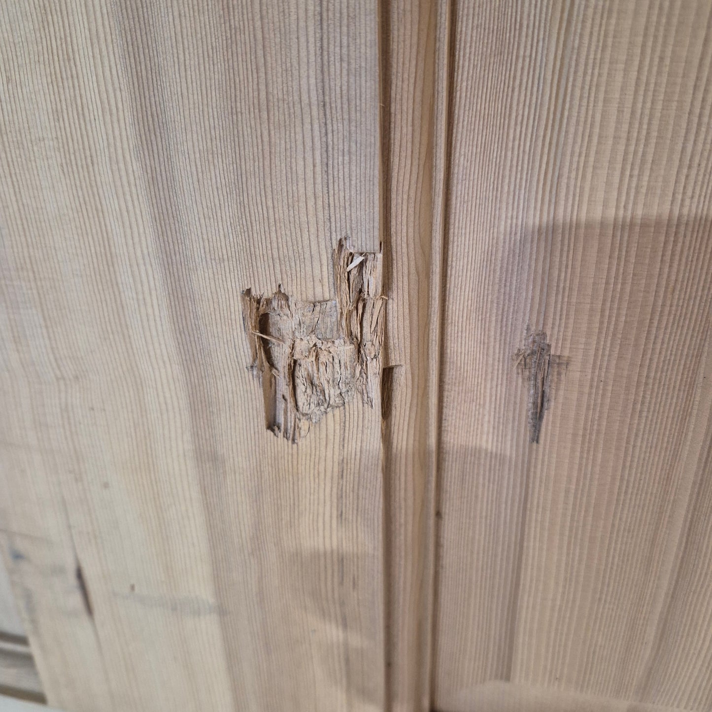 Timber Entry Door - 2040h x 820w Western Red Cedar w/ 4 x Obscure Glass *Factory 2nd - Damaged* 10762