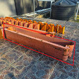 Pallet Racking End Protector - 2410mm Wide x 400mm High - Double Bay Protector *2nd Hand* SKU: 10766