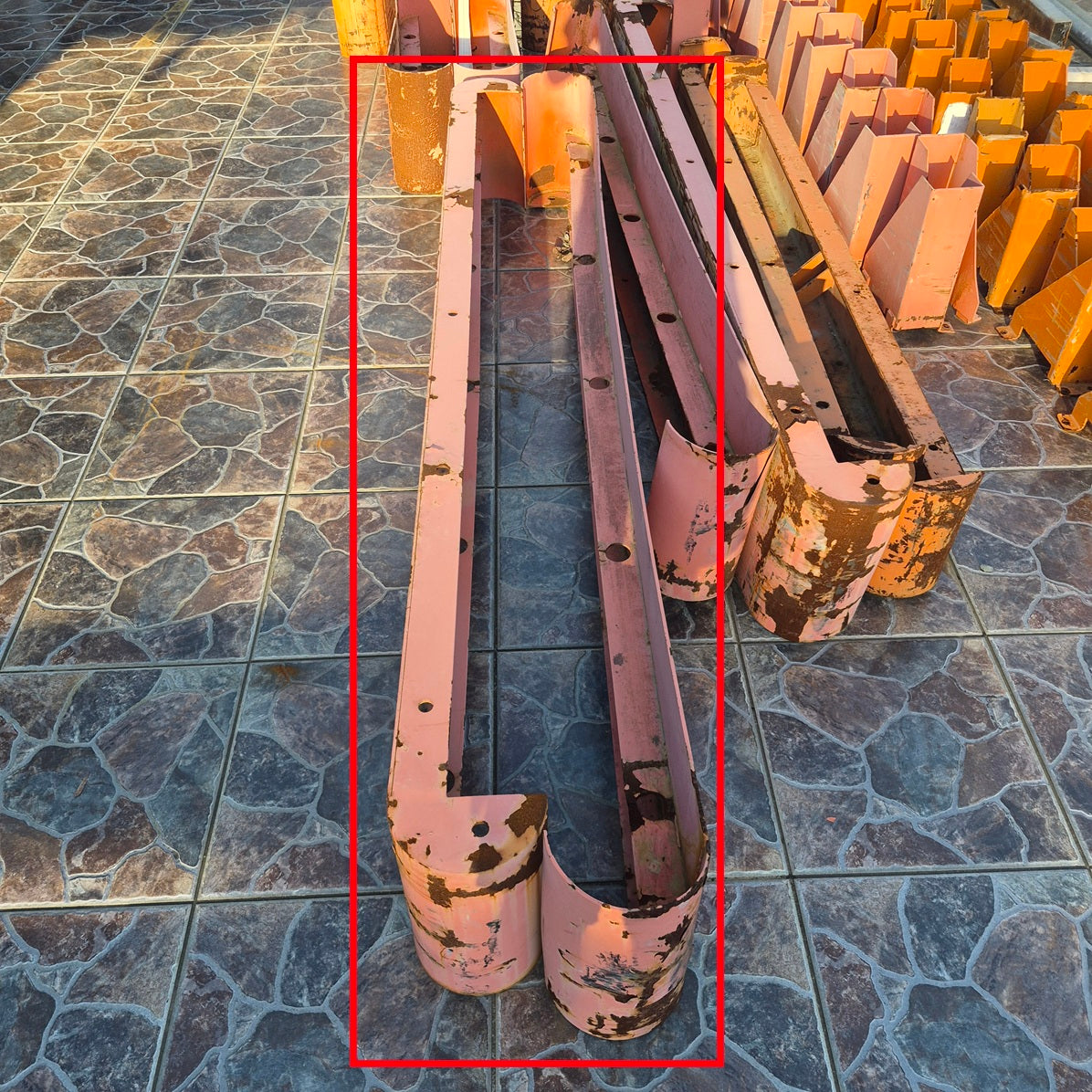 Pallet Racking End Protector - 2410mm Wide x 400mm High - Double Bay Protector *2nd Hand* SKU: 10766