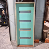Timber Entry Door - Pre-Hung in a 2125h x 887w Frame w/ 4 x Obscure Glass (XN5) *Factory 2nd* 10774