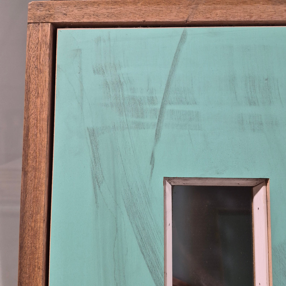 Timber Entry Door - Pre-Hung in a 2100h x 887w Frame w/ 3 x Clear Glass (XN2) *Factory 2nd* 10775