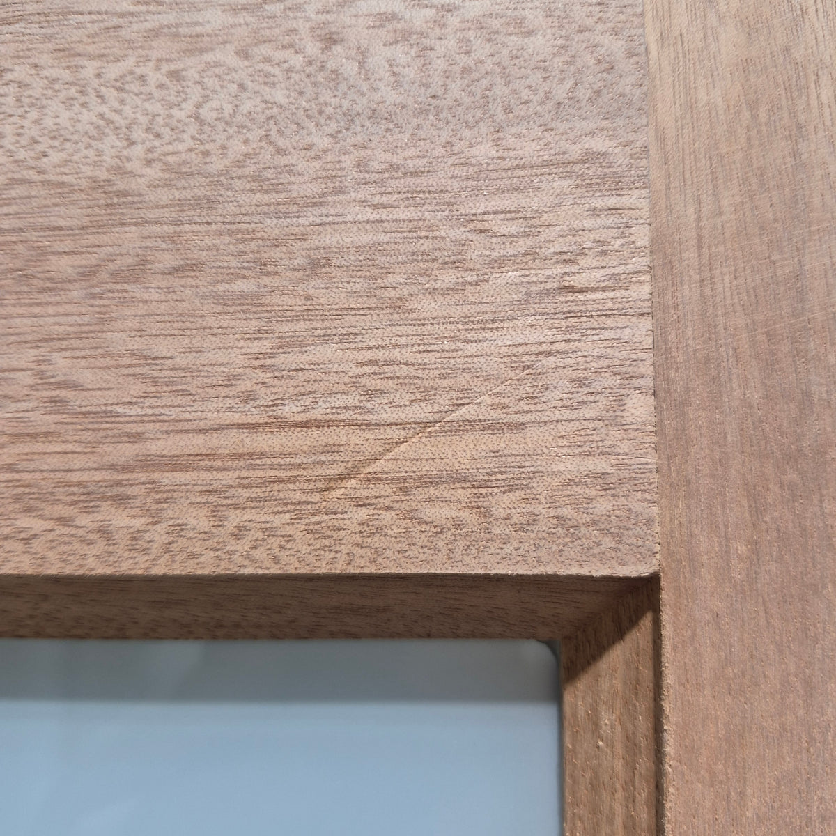 Timber Entry Door - 2040h x 1200w Solid Core w/ 4 x Obscure Glass *Factory 2nd* SKU: 10781
