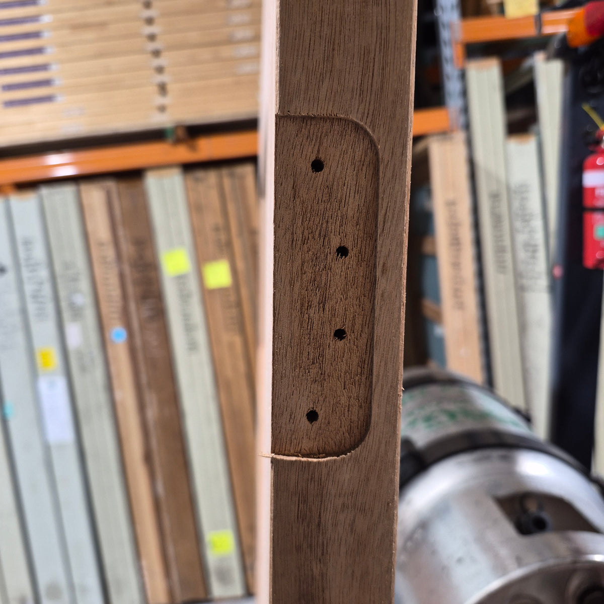 Timber Entry Door - 2040h x 1200w Solid Core w/ 4 x Obscure Glass *Factory 2nd* SKU: 10783